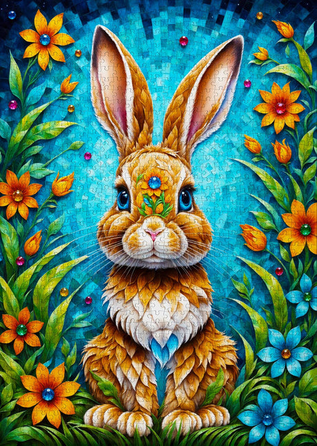 Garden Bunny 1000 Piece Jigsaw Puzzle | Enjoy Puzzles - Jigsaw Puzzles - The Puzzle Center