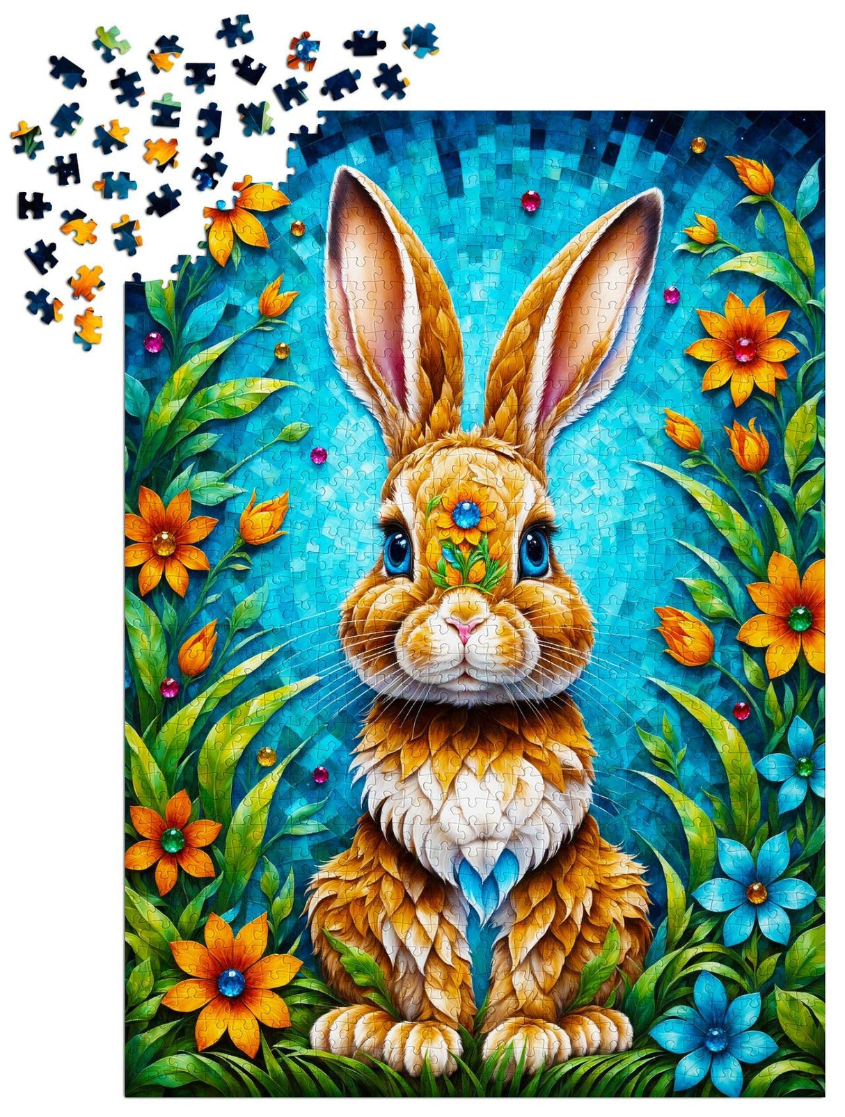 Garden Bunny 1000 Piece Jigsaw Puzzle | Enjoy Puzzles - Jigsaw Puzzles - The Puzzle Center