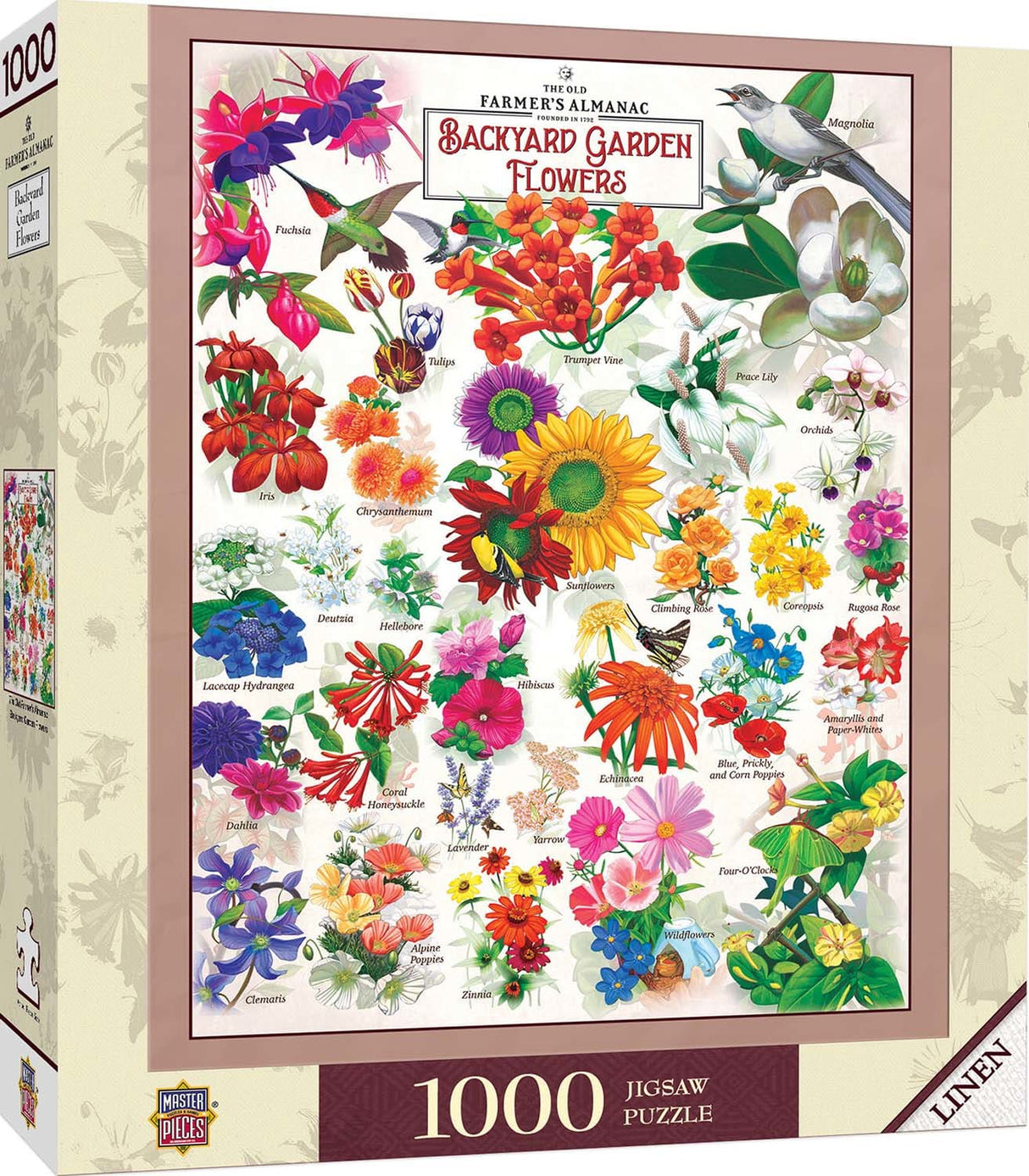 Garden Florals 1000 Piece Jigsaw Puzzle | Masterpieces - Jigsaw Puzzles - The Puzzle Center