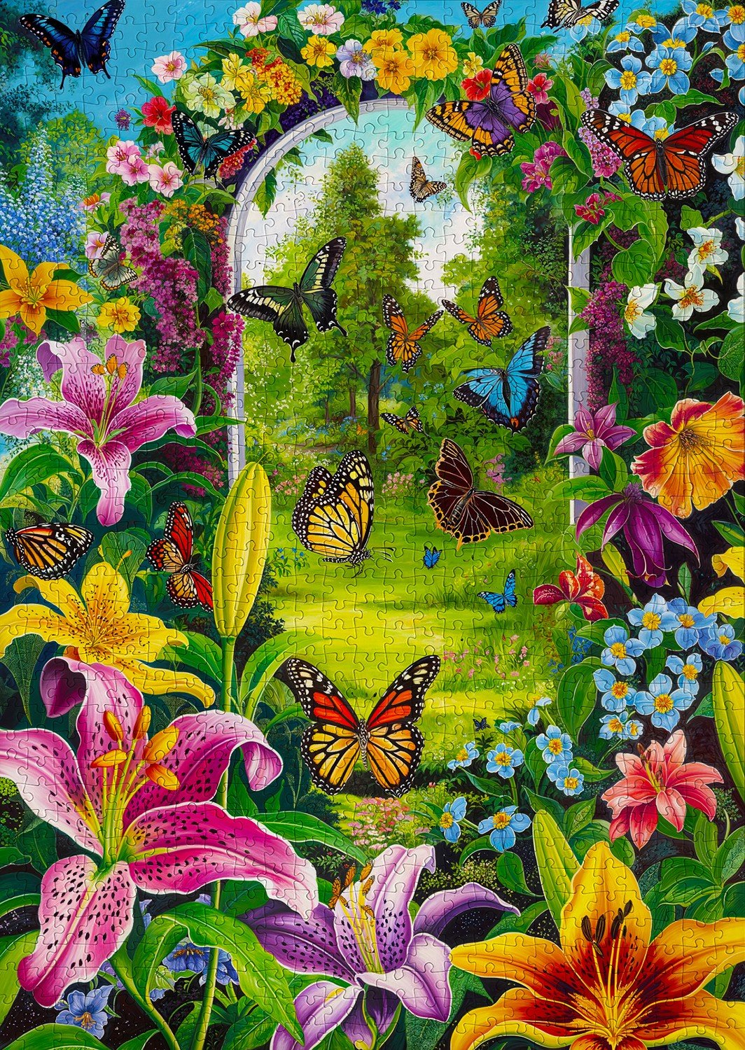 Garden Passage 1000 Piece Jigsaw Puzzle | Enjoy Puzzles - Jigsaw Puzzles - The Puzzle Center