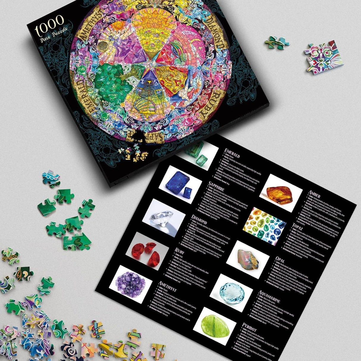 Gem Mandala 1000 Piece Jigsaw Puzzle | Antelope Puzzle - Jigsaw Puzzles - The Puzzle Center