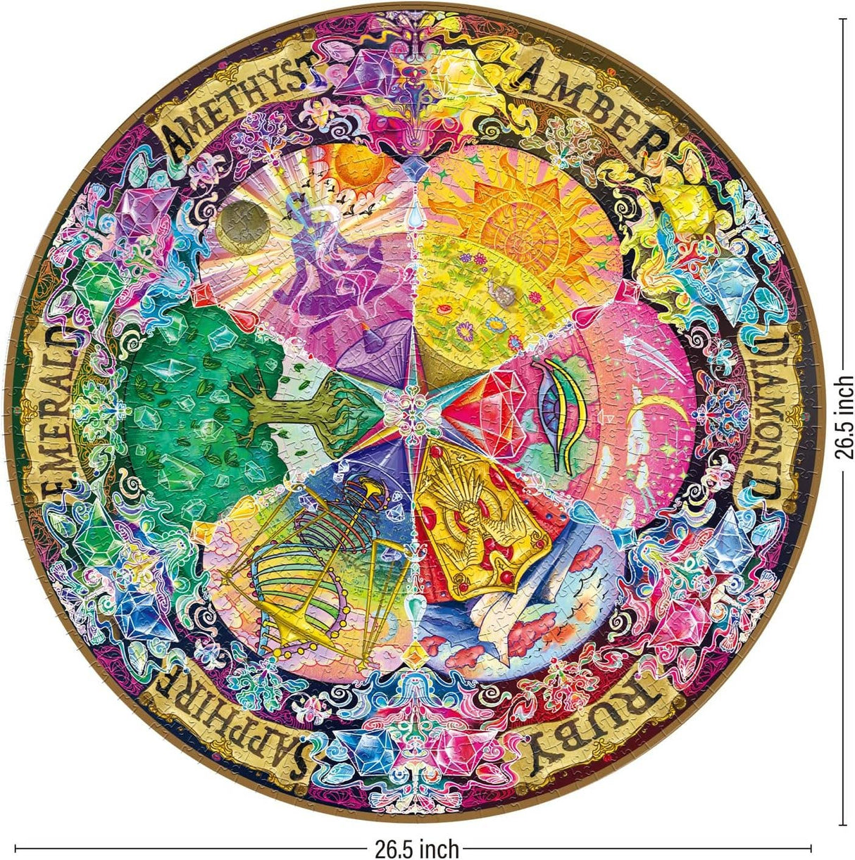 Gem Mandala 1000 Piece Jigsaw Puzzle | Antelope Puzzle - Jigsaw Puzzles - The Puzzle Center