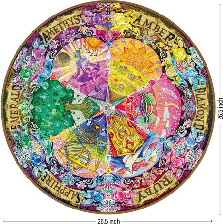Gem Mandala 1000 Piece Jigsaw Puzzle | Antelope Puzzle - Jigsaw Puzzles - The Puzzle Center