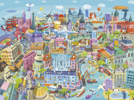 Good Old Europe Vidak 1500 Piece Jigsaw Puzzle | Heye - Jigsaw Puzzles - The Puzzle Center