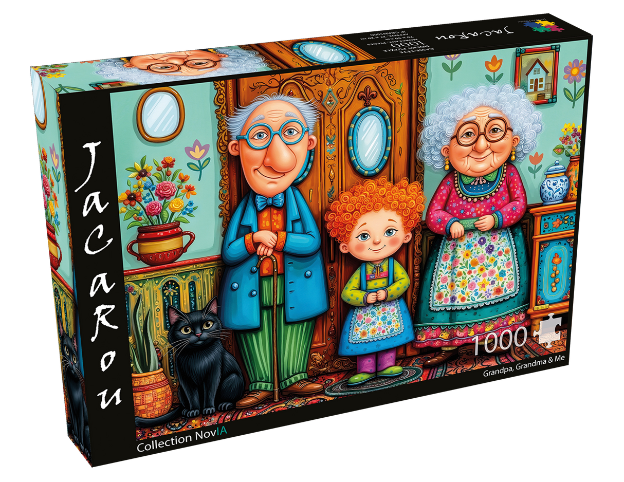 Grandpa, Grandma & Me 1000 Piece Jigsaw Puzzle | JaCaRou - Jigsaw Puzzles - The Puzzle Center