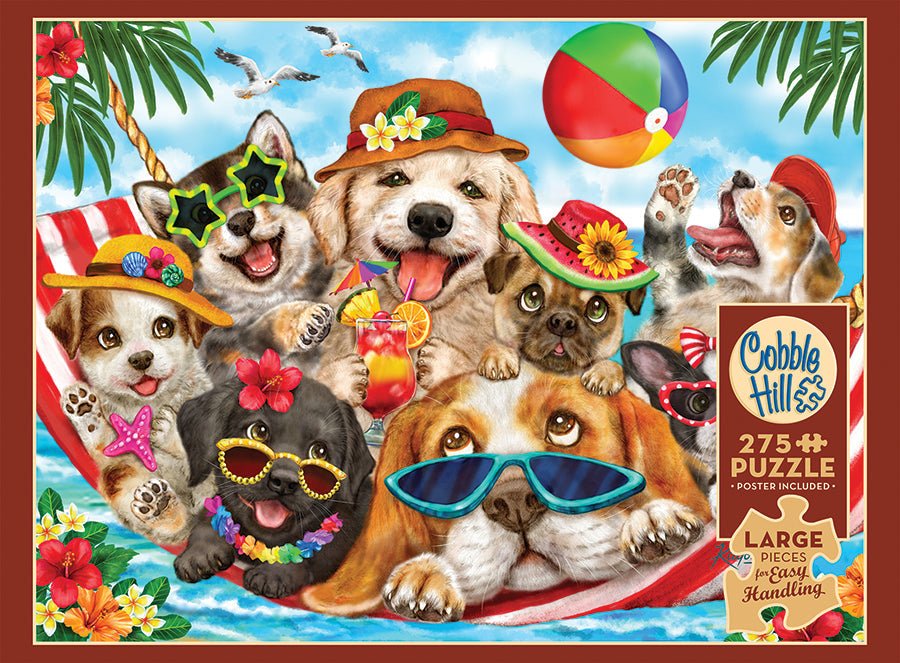 Hammock Party Easy Handling 275 Piece Jigsaw Puzzle | Cobble Hill - Jigsaw Puzzles - The Puzzle Center
