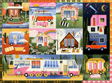 Happy Campers 1000 Piece Puzzle by Puzzlefolk | Dreamy Camping & Glamping Fun - Puzzlefolk - Jigsaw Puzzles - The Puzzle Center - 