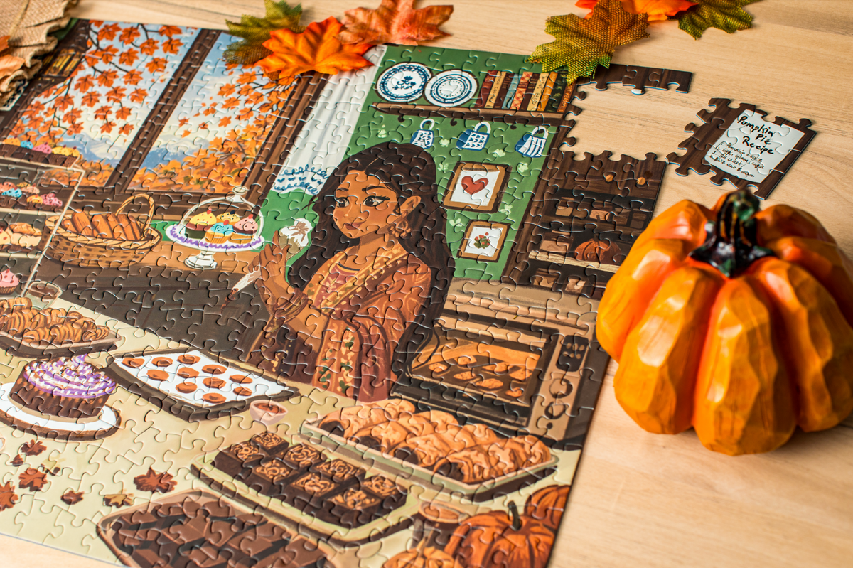 Heavenly Fall 500 Piece Jigsaw Puzzle | Laila Luxury Puzzles - Jigsaw Puzzles - The Puzzle Center