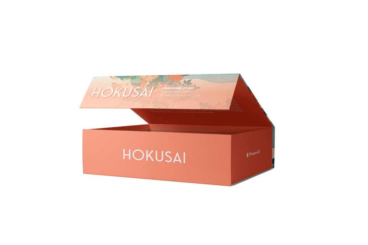 Hokusai 120 Piece Double Sided Jigsaw Puzzle Set | Pomegranate - Mini Jigsaw Puzzles - The Puzzle Center