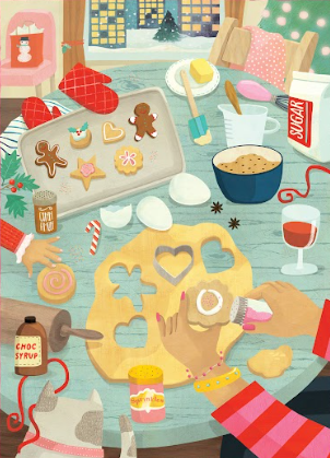 Holiday Baking 500 Piece Jigsaw Puzzle | Villager - Jigsaw Puzzles - The Puzzle Center