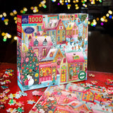 Holiday Village 1000 Piece Jigsaw Puzzle | eeBoo - Jigsaw Puzzles - The Puzzle Center