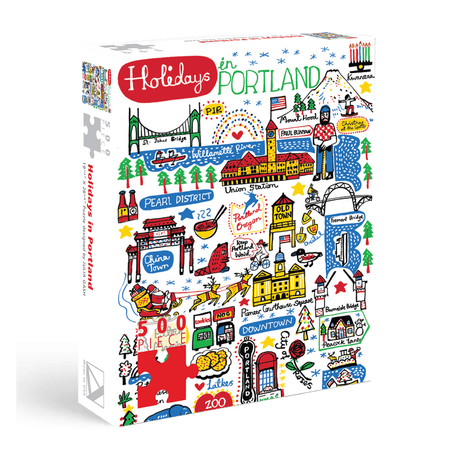 Holidays in Portland 500 Piece Jigsaw Puzzle | Allport Editions - Jigsaw Puzzles - The Puzzle Center