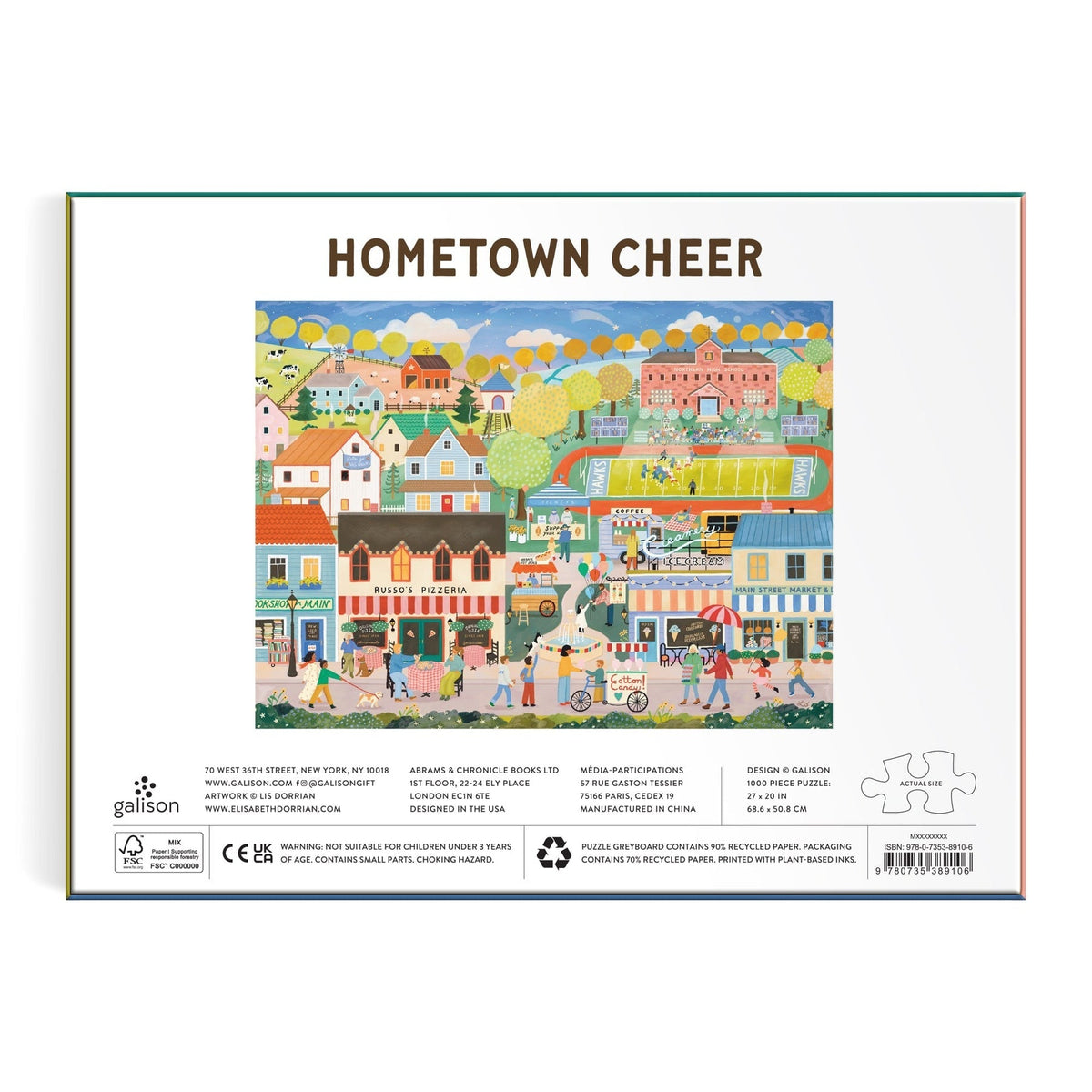 Hometown Cheer 1000 Piece Jigsaw Puzzle | Galison - Jigsaw Puzzles - The Puzzle Center