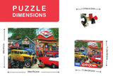 Hot Rod Cafe 1000 Piece Jigsaw Puzzle by Springbok Puzzles - Springbok Puzzles - Jigsaw Puzzles - The Puzzle Center