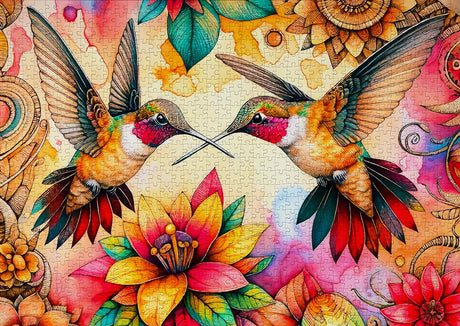 Hummingbird Haven 1000 Piece Jigsaw Puzzle | Enjoy Puzzles - Jigsaw Puzzles - The Puzzle Center