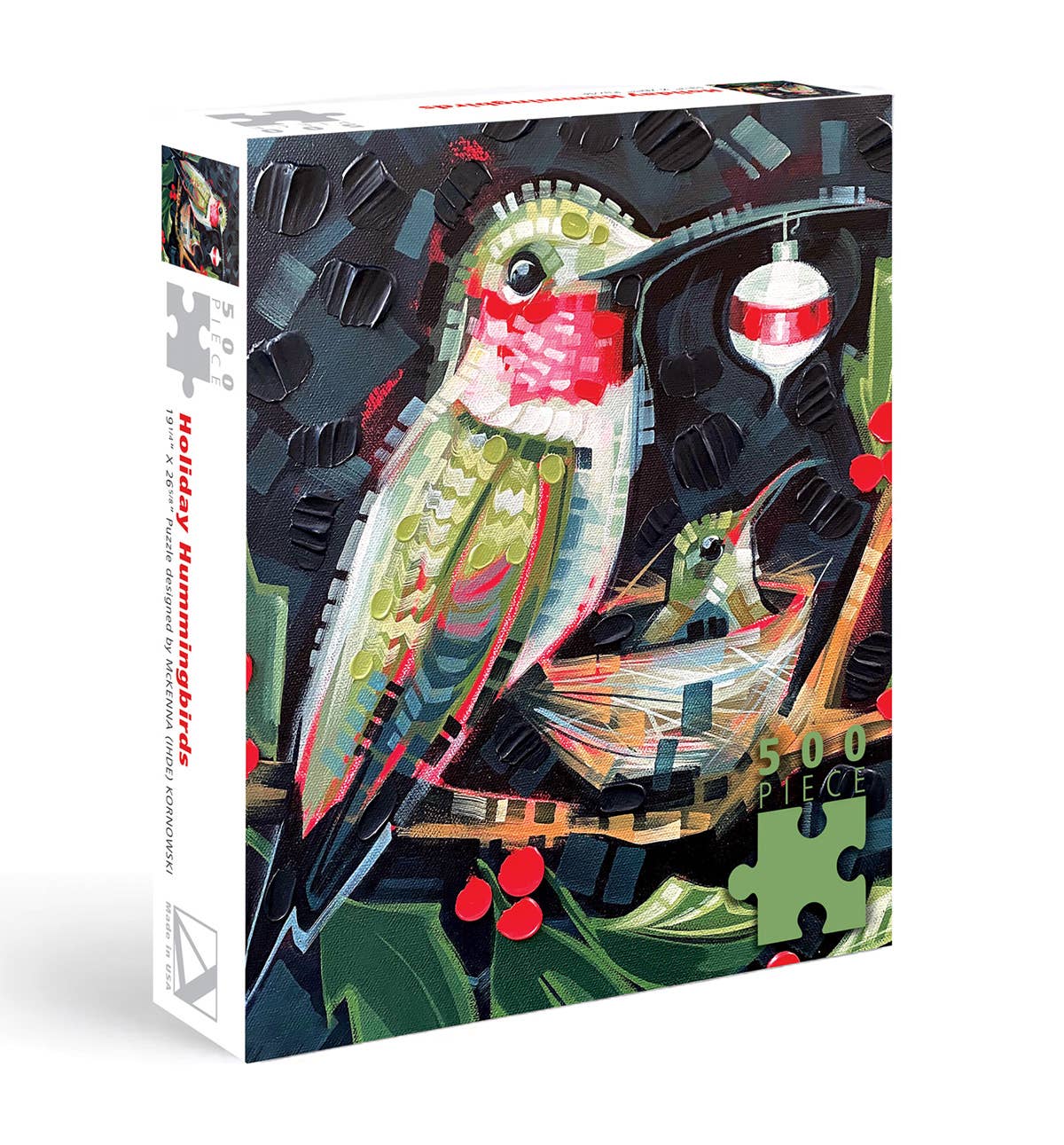 Hummingbird Nest 500 Piece Holiday Puzzle | Allport Editions - Jigsaw Puzzles - The Puzzle Center