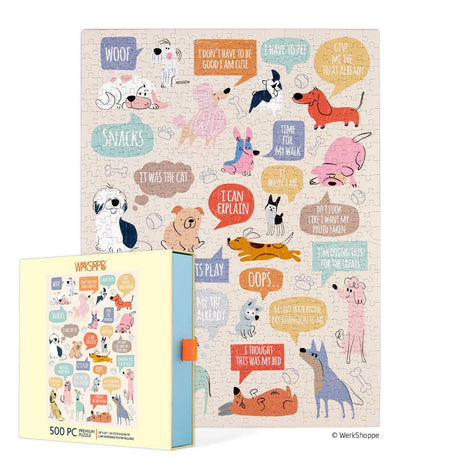 If Dogs Could Talk 500 Piece Jigsaw Puzzle | WerkShoppe - Jigsaw Puzzles - The Puzzle Center