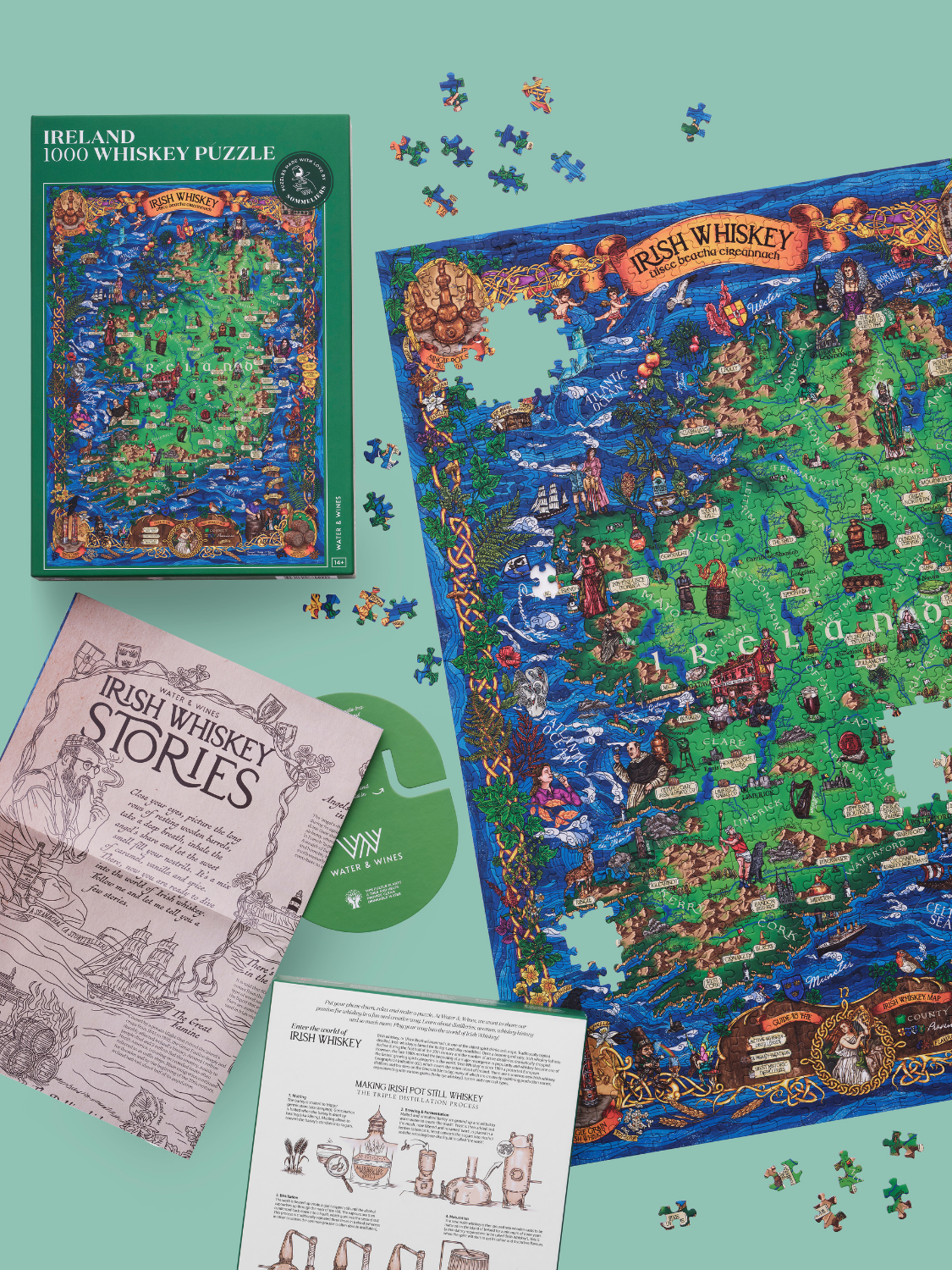 Irish Whiskey 1000 Piece Jigsaw Puzzle | Water & Wines - Jigsaw Puzzles - The Puzzle Center