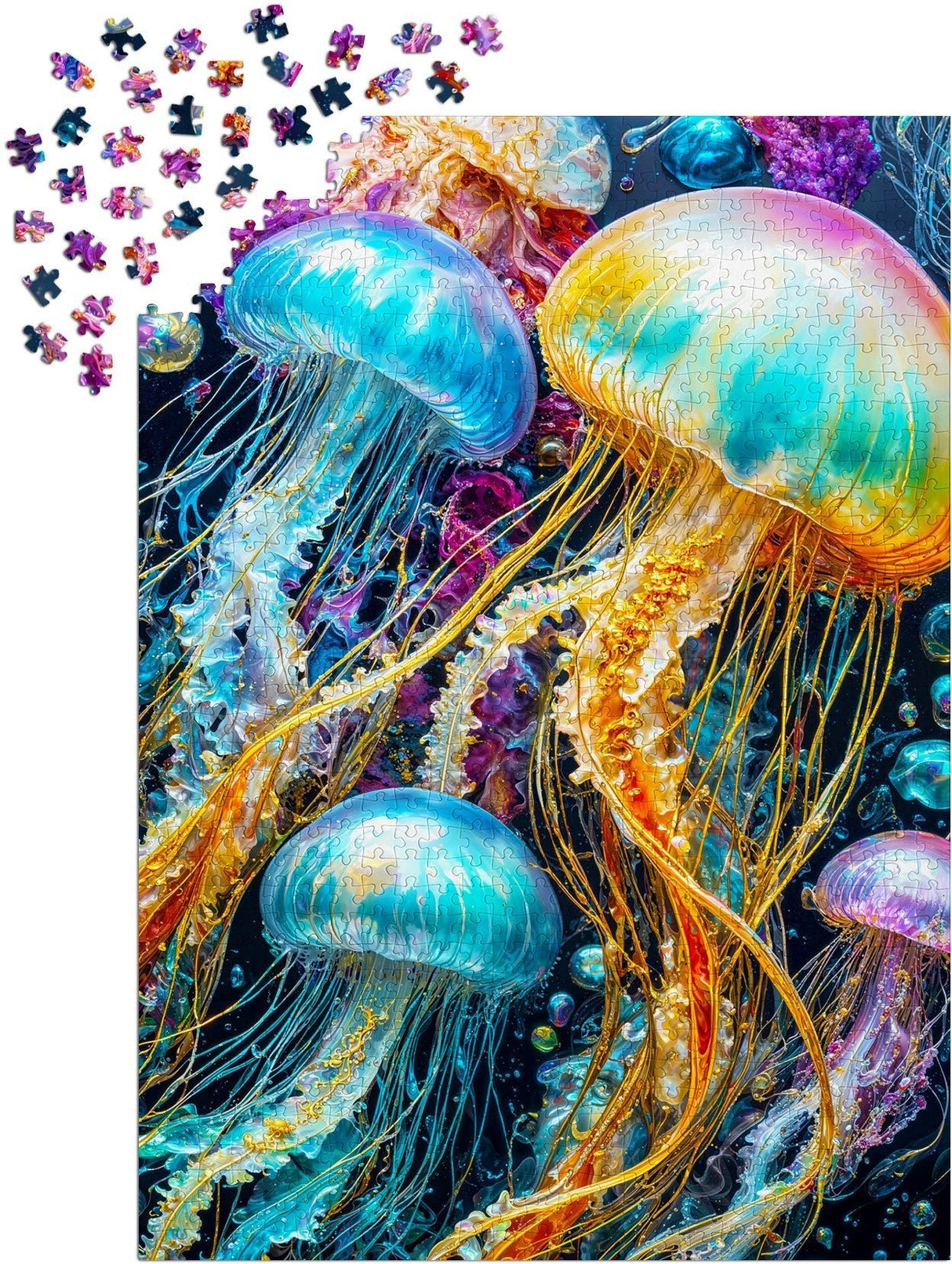 Jellyfish Glow 1000 Piece Jigsaw Puzzle | Enjoy Puzzles - Jigsaw Puzzles - The Puzzle Center