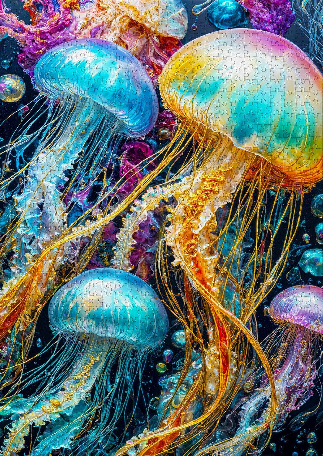 Jellyfish Glow 1000 Piece Jigsaw Puzzle | Enjoy Puzzles - Jigsaw Puzzles - The Puzzle Center