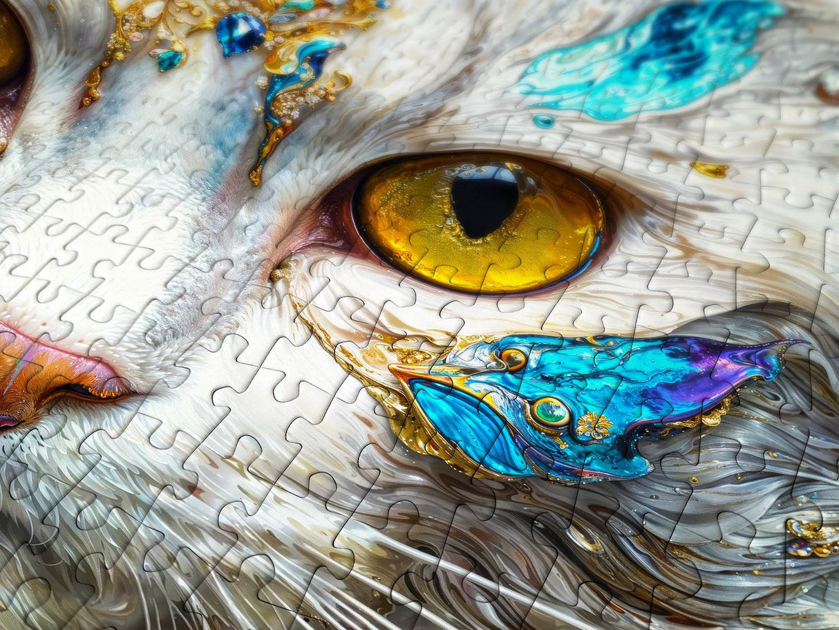 Jeweled Cat 1000 Piece Jigsaw Puzzle | Enjoy Puzzles - Jigsaw Puzzles - The Puzzle Center