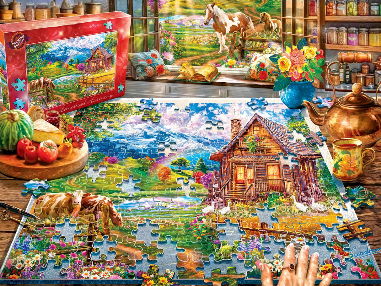 Jigsaw Journey Homestead Reflections 300 Piece EZ Grip Jigsaw Puzzle | Masterpieces - Jigsaw Puzzles - The Puzzle Center