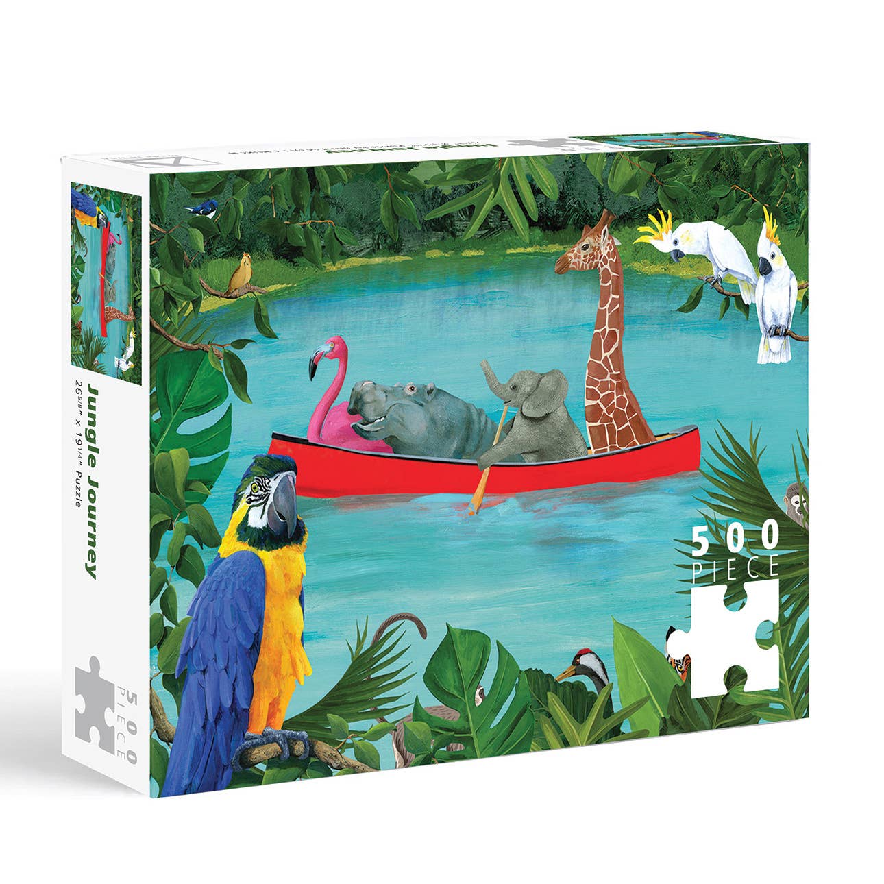 Jungle Canoe Cruise 500 Piece Puzzle | Allport Editions - Jigsaw Puzzles - The Puzzle Center