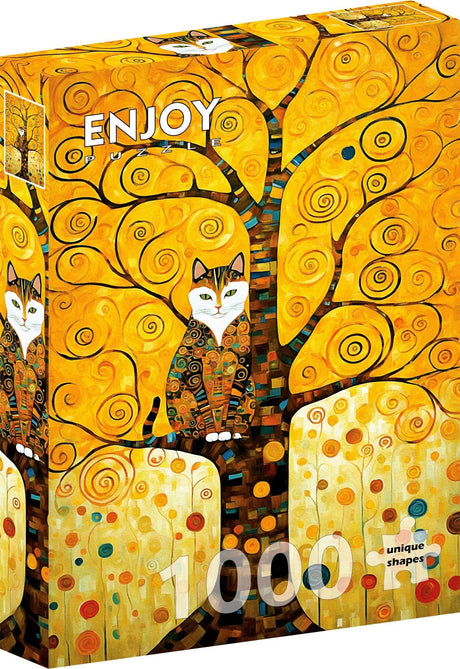 Klimt: Cat in the Tree of Life 1000 Piece Jigsaw Puzzle | Enjoy Puzzles - Jigsaw Puzzles - The Puzzle Center