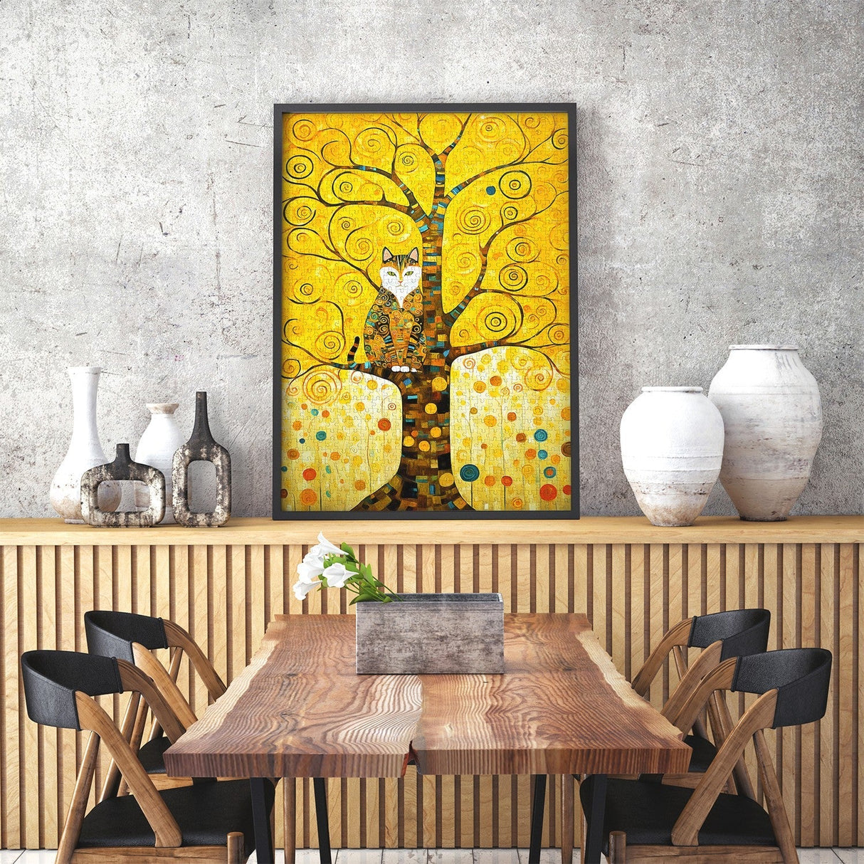 Klimt: Cat in the Tree of Life 1000 Piece Jigsaw Puzzle | Enjoy Puzzles - Jigsaw Puzzles - The Puzzle Center