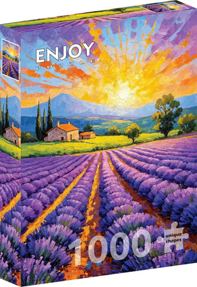 Lavender Sunset 1000 Piece Jigsaw Puzzle | Enjoy Puzzles - Jigsaw Puzzles - The Puzzle Center