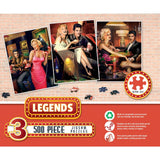 Legends - 500 Piece Jigsaw Puzzles 3 Pack | Masterpieces Puzzles - Masterpieces Puzzles - Jigsaw Puzzles - The Puzzle Center