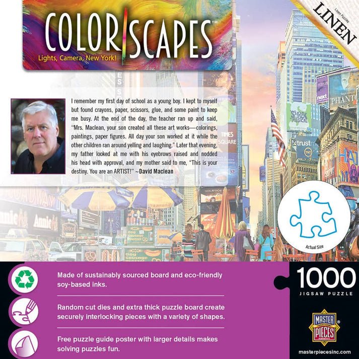 Lights, Camera, New York! 1000 Piece Jigsaw Puzzle | Masterpieces - Jigsaw Puzzles - The Puzzle Center