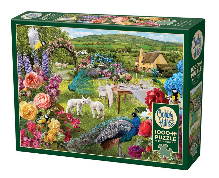 Little Lambs Rose Garden 1000 Piece Jigsaw Puzzle | Cobble Hill - Jigsaw Puzzles - The Puzzle Center