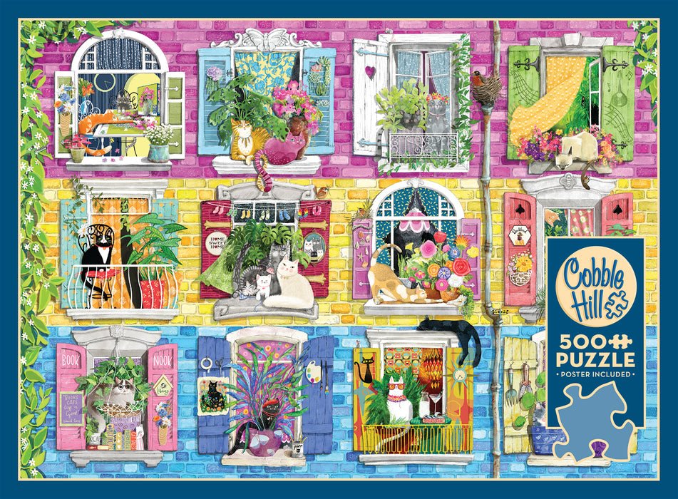 Living With Catitude 500 Piece Jigsaw Puzzle | Cobble Hill - Jigsaw Puzzles - The Puzzle Center