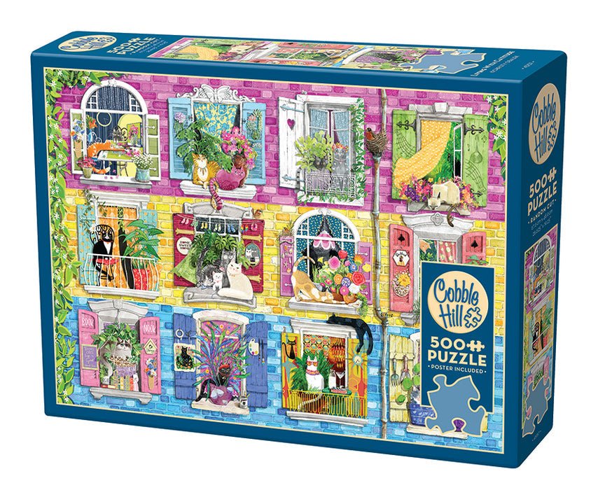 Living With Catitude 500 Piece Jigsaw Puzzle | Cobble Hill - Jigsaw Puzzles - The Puzzle Center