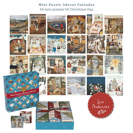 Lore Pemberton Advent Calendar 24 x 100 Piece Mini Jigsaw Puzzles | New York Puzzle Company
