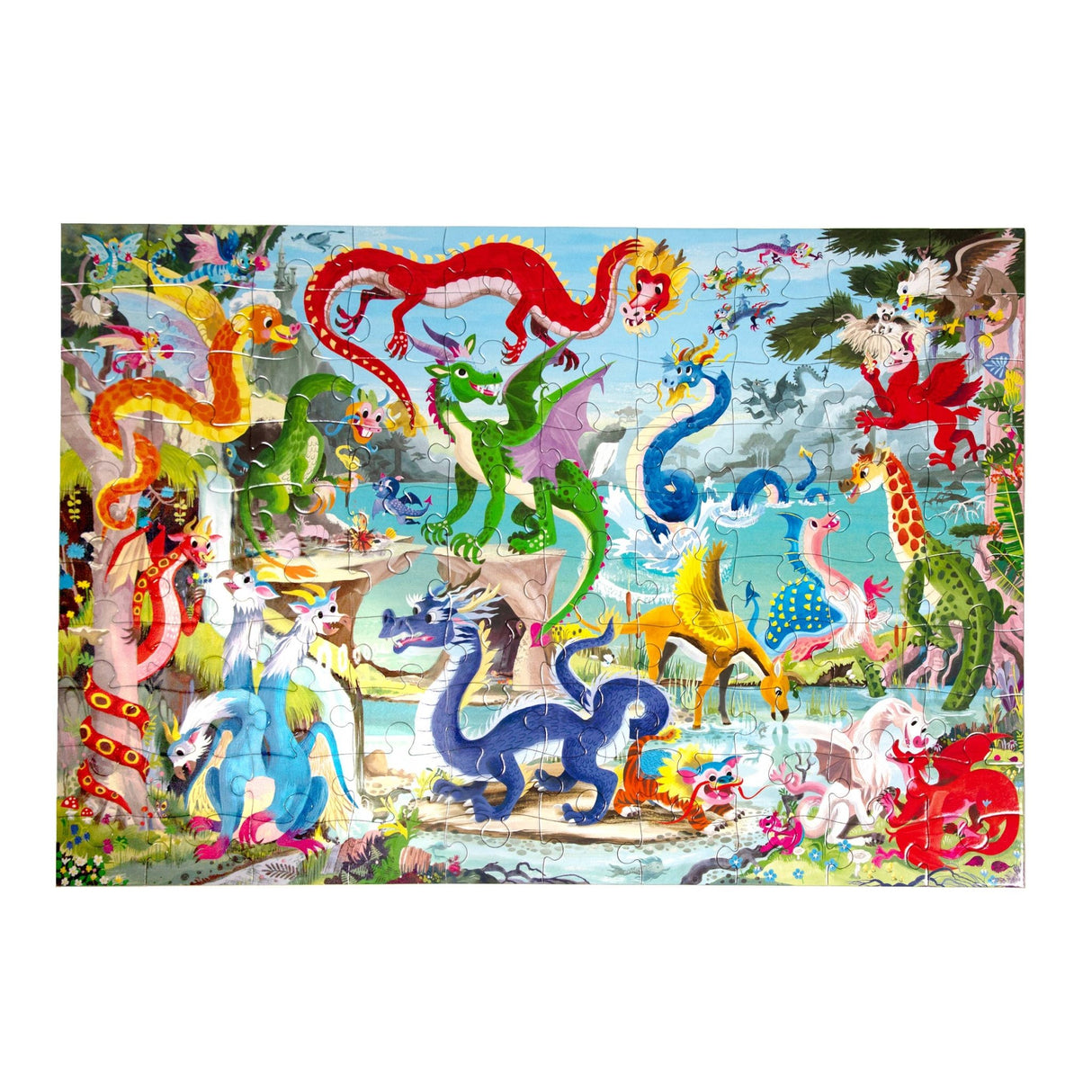 Love of Dragons 100 Piece Jigsaw Puzzle | eeBoo - Jigsaw Puzzles - The Puzzle Center