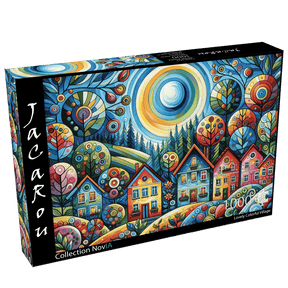 Lovely Colorful Village 1000 Piece Jigsaw Puzzle by JaCaRou Puzzles - Jigsaw Puzzles - The Puzzle Center