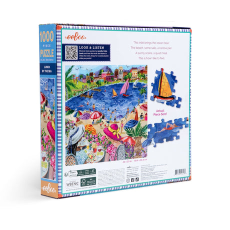 Lunch by the Sea 1000 Piece Jigsaw Puzzle | eeBoo - Jigsaw Puzzles - The Puzzle Center