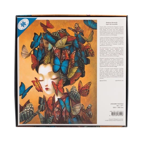 Madame Butterfly 1000 Piece Jigsaw Puzzle by Paperblanks - Paperblanks - Jigsaw Puzzles - The Puzzle Center