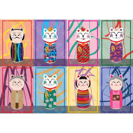 Manaki Kokeshi 1000 Piece Jigsaw Puzzle by Yazz Puzzles - Yazz - Jigsaw Puzzles - The Puzzle Center