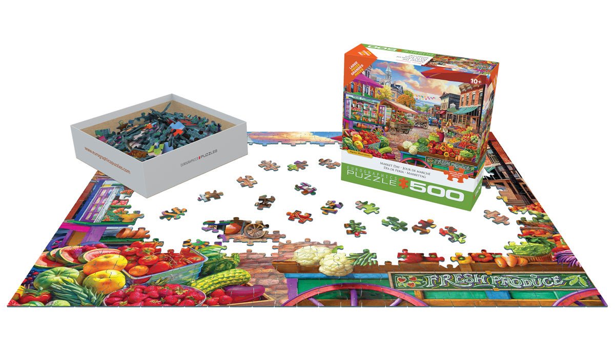 Market Day by Bigelow 500 Piece Jigsaw Puzzle | Eurographics - Eurographics - Jigsaw Puzzles - The Puzzle Center