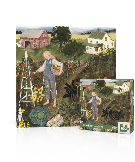 Market Gardner 100 Piece Mini Jigsaw Puzzle | New York Puzzle Company - Mini Jigsaw Puzzles - The Puzzle Center