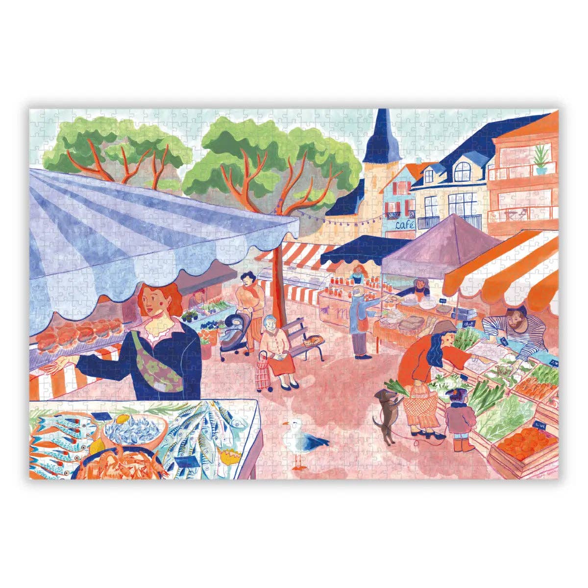 Market Square 1000 Piece Jigsaw Puzzle | Aparté - Jigsaw Puzzles - The Puzzle Center