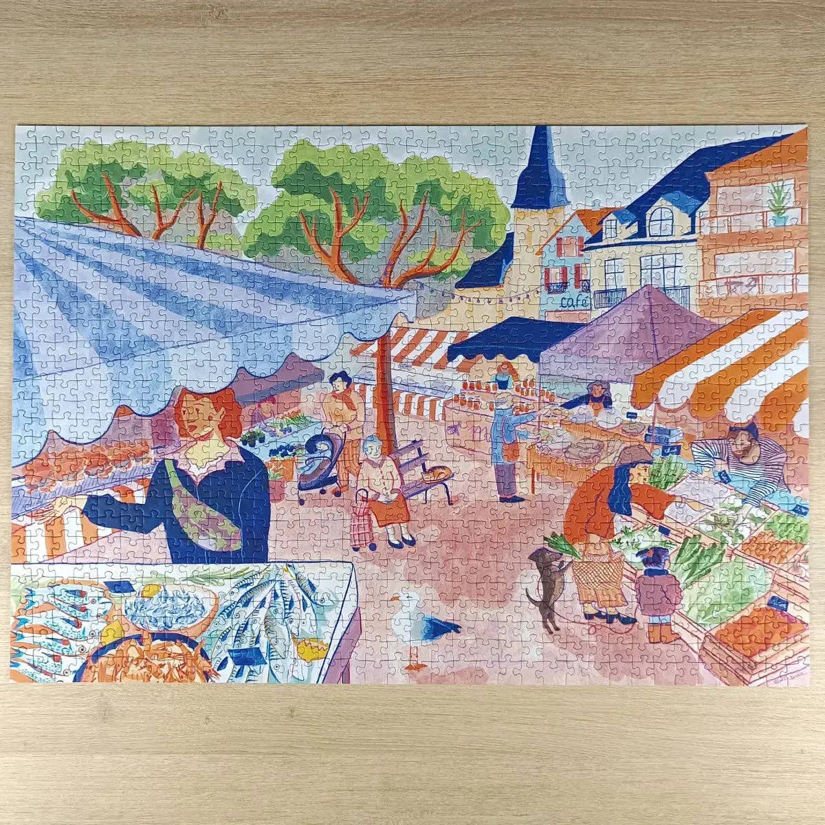 Market Square 1000 Piece Jigsaw Puzzle | Aparté - Jigsaw Puzzles - The Puzzle Center