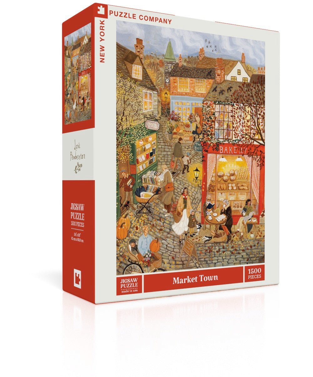 Market Town 1500 Piece Jigsaw Puzzle | New York Puzzle Company - Jigsaw Puzzles - The Puzzle Center