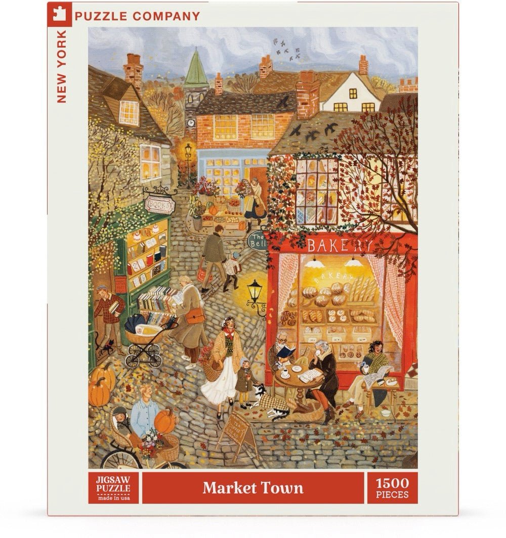 Market Town 1500 Piece Jigsaw Puzzle | New York Puzzle Company - Jigsaw Puzzles - The Puzzle Center