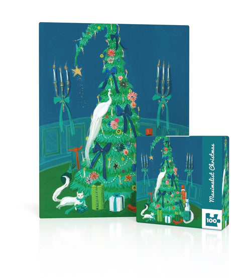 Maximalist Christmas 100 Piece Mini Jigsaw Puzzle | New York Puzzle Company - Mini Jigsaw Puzzles - The Puzzle Center