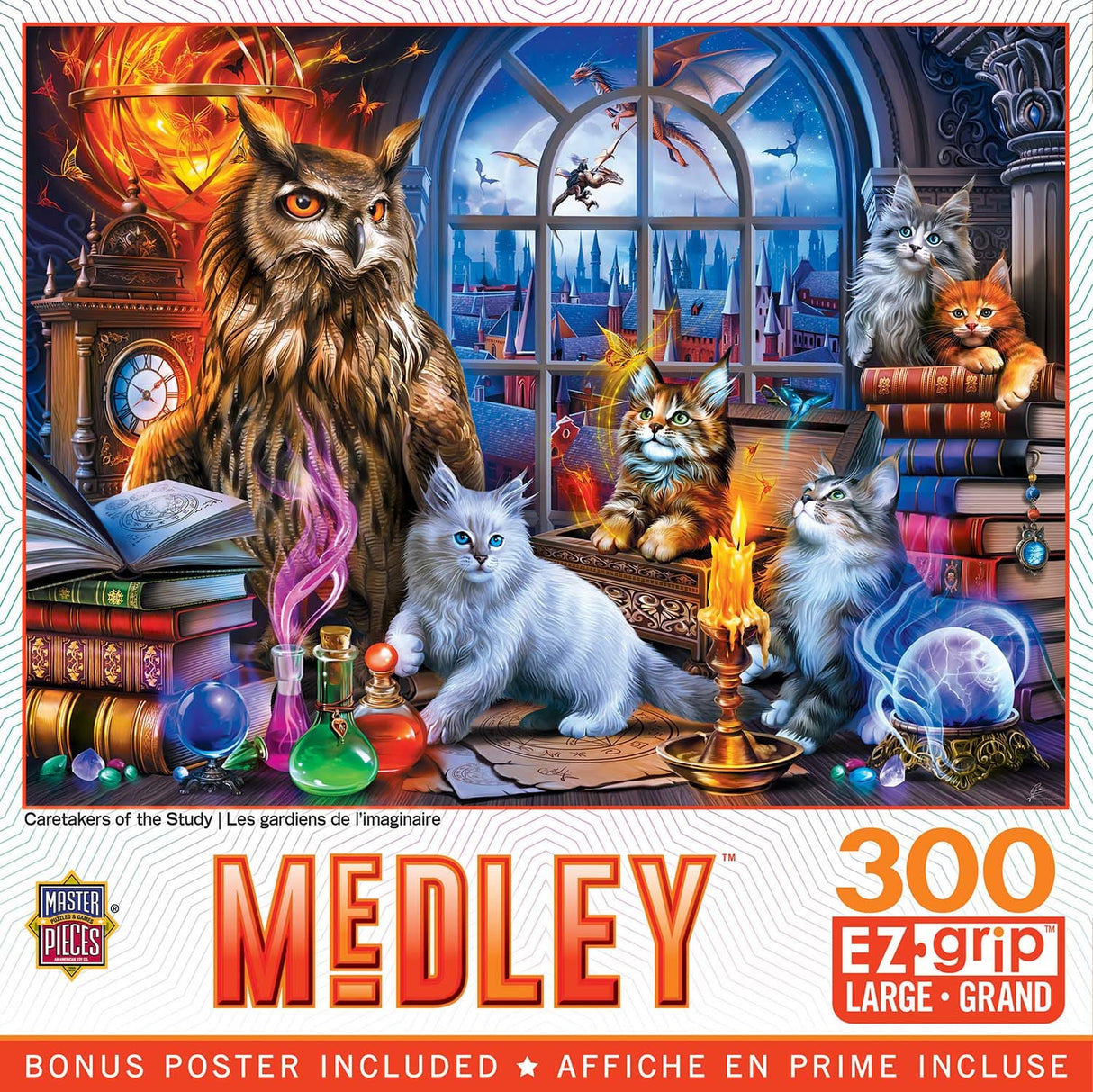 Medley Caretakers of the Study 300 Piece EZ Grip Jigsaw Puzzle | Masterpieces - Jigsaw Puzzles - The Puzzle Center