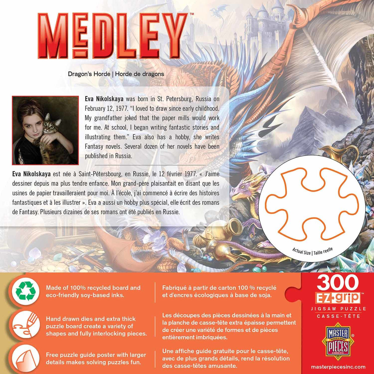 Medley Dragon's Horde 300 Piece EZ Grip Jigsaw Puzzle | Masterpieces - Jigsaw Puzzles - The Puzzle Center